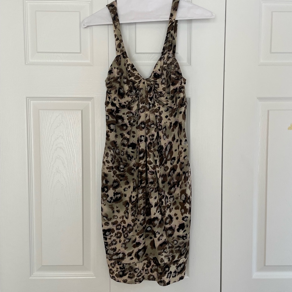 Alexia Admor animal print stretchy short sexy dress. size Small.